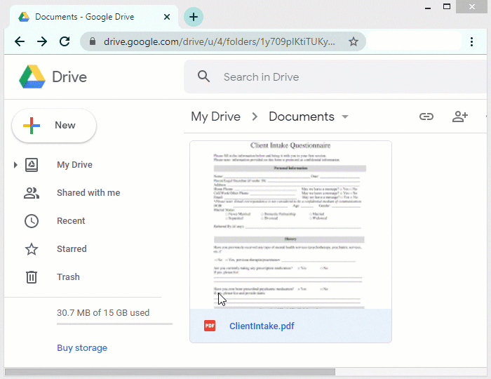 how to setup a google drive folder